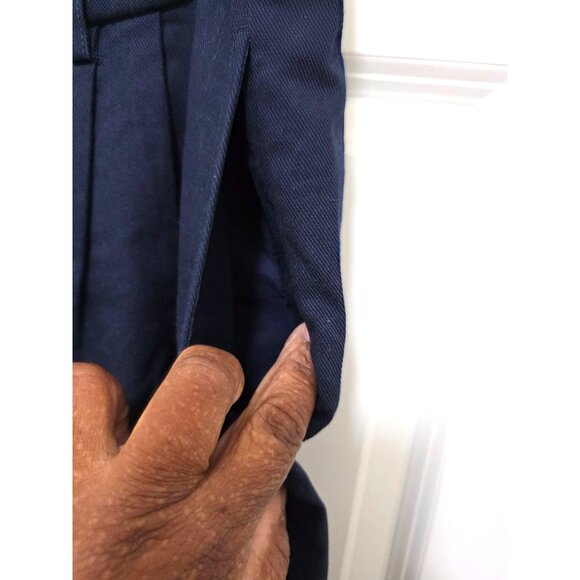 J.CREW Navy Blue Professional Wide-Leg Women's Pants Pockets Size 14/T - Picture 4 of 9